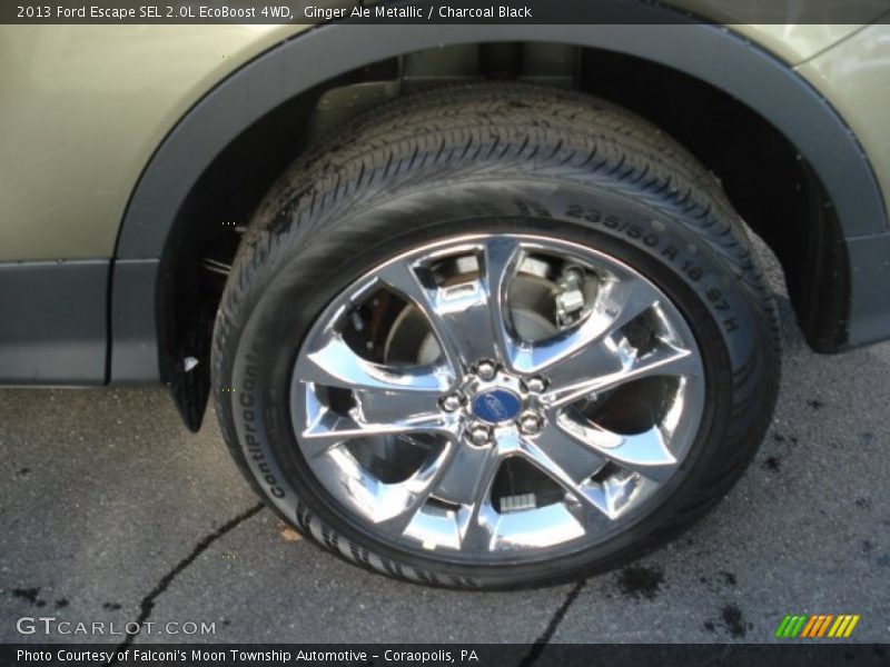 Ginger Ale Metallic / Charcoal Black 2013 Ford Escape SEL 2.0L EcoBoost 4WD