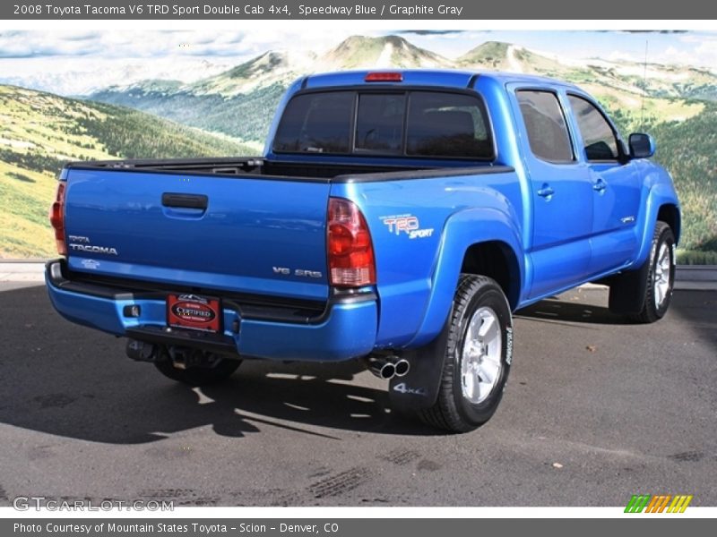 Speedway Blue / Graphite Gray 2008 Toyota Tacoma V6 TRD Sport Double Cab 4x4