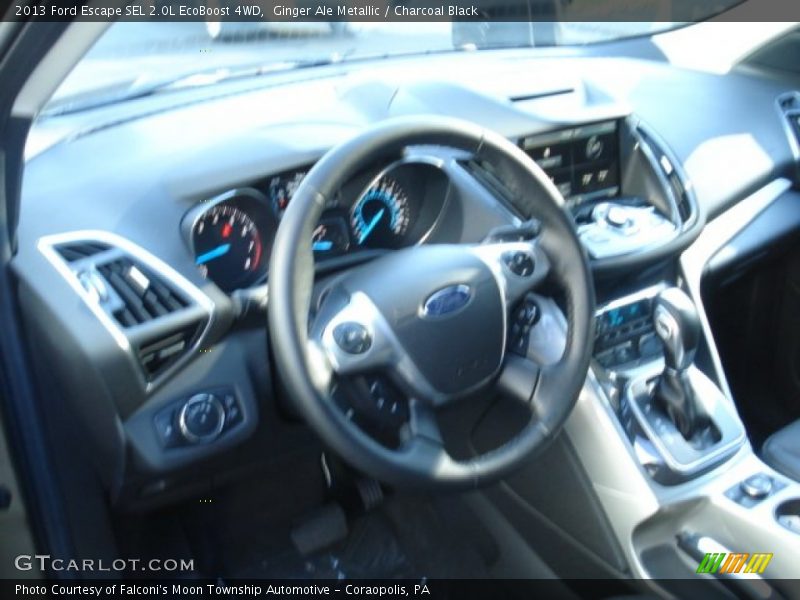 Ginger Ale Metallic / Charcoal Black 2013 Ford Escape SEL 2.0L EcoBoost 4WD