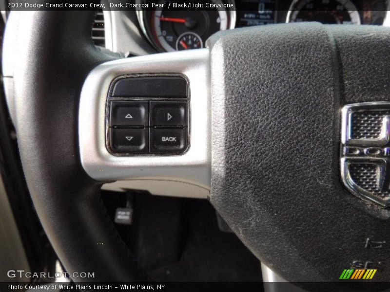 Dark Charcoal Pearl / Black/Light Graystone 2012 Dodge Grand Caravan Crew