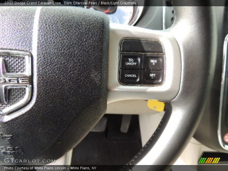 Dark Charcoal Pearl / Black/Light Graystone 2012 Dodge Grand Caravan Crew