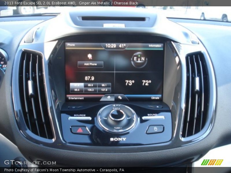 Ginger Ale Metallic / Charcoal Black 2013 Ford Escape SEL 2.0L EcoBoost 4WD