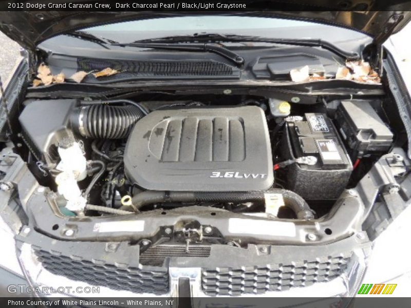 Dark Charcoal Pearl / Black/Light Graystone 2012 Dodge Grand Caravan Crew