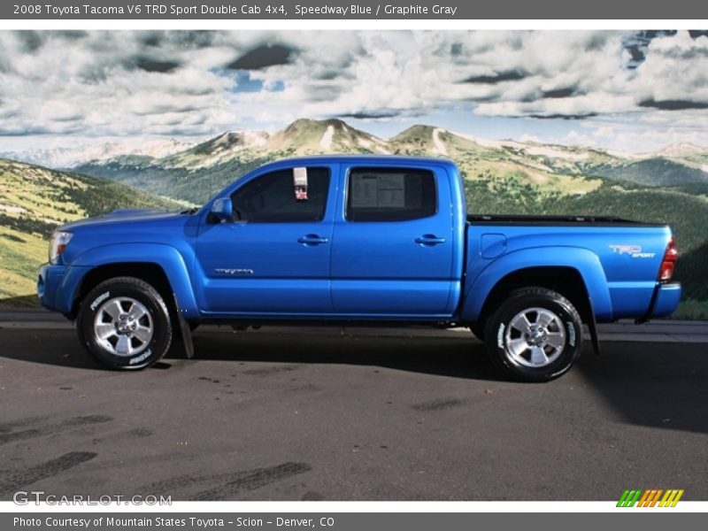 Speedway Blue / Graphite Gray 2008 Toyota Tacoma V6 TRD Sport Double Cab 4x4