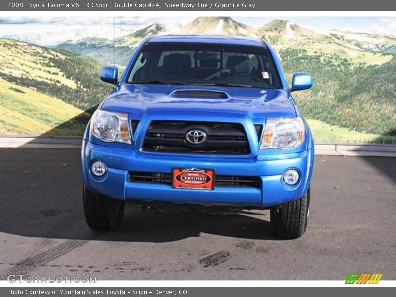 Speedway Blue / Graphite Gray 2008 Toyota Tacoma V6 TRD Sport Double Cab 4x4
