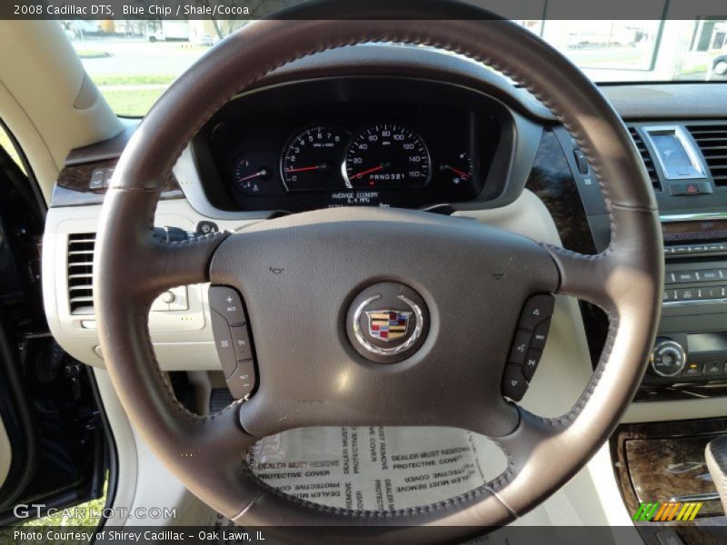 Blue Chip / Shale/Cocoa 2008 Cadillac DTS