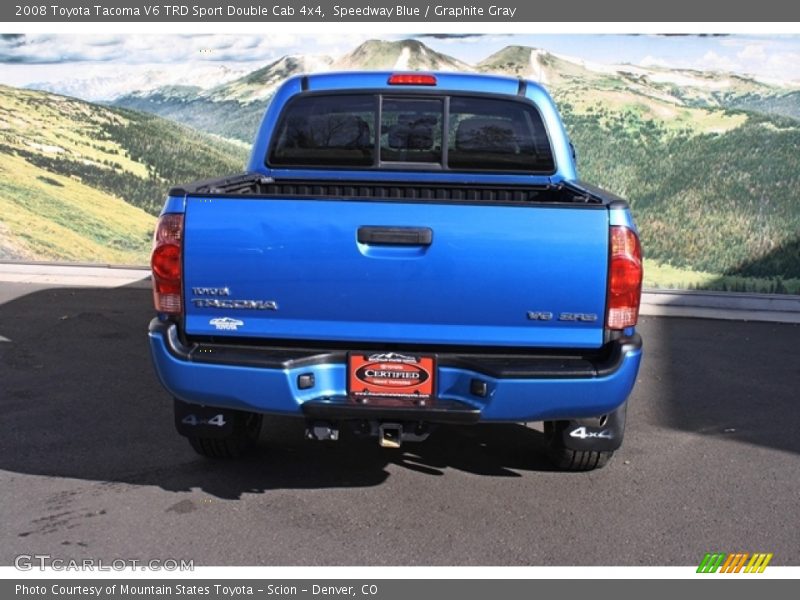 Speedway Blue / Graphite Gray 2008 Toyota Tacoma V6 TRD Sport Double Cab 4x4