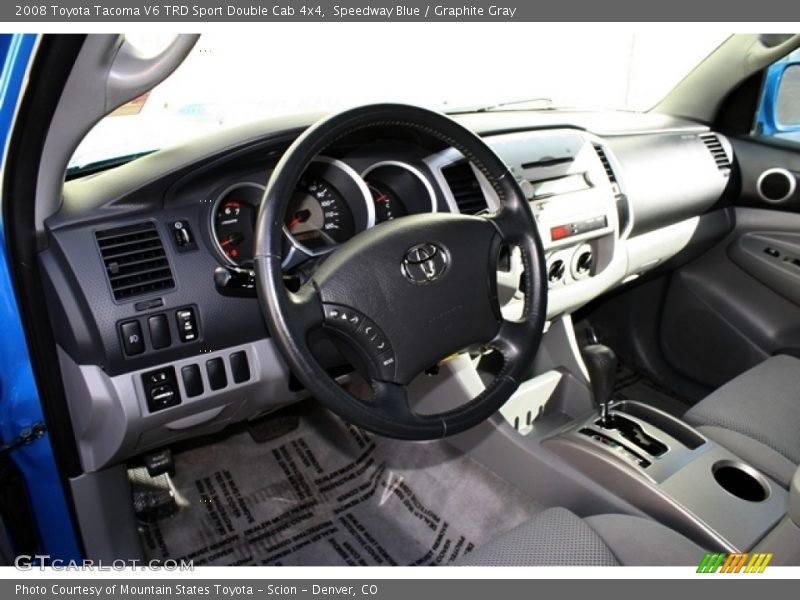 Speedway Blue / Graphite Gray 2008 Toyota Tacoma V6 TRD Sport Double Cab 4x4