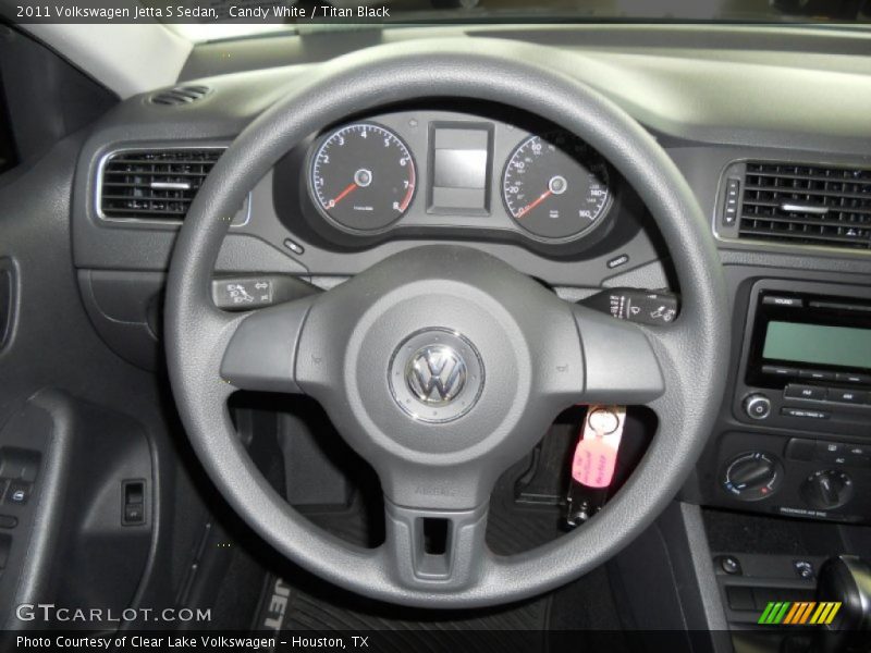 Candy White / Titan Black 2011 Volkswagen Jetta S Sedan