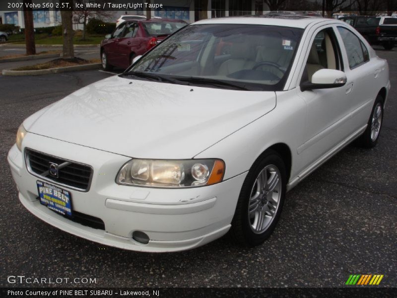 Ice White / Taupe/Light Taupe 2007 Volvo S60 2.5T