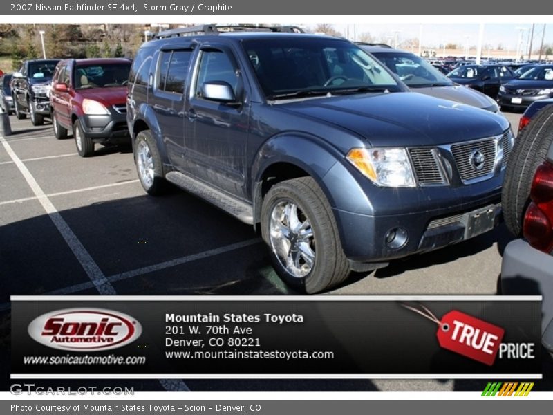 Storm Gray / Graphite 2007 Nissan Pathfinder SE 4x4