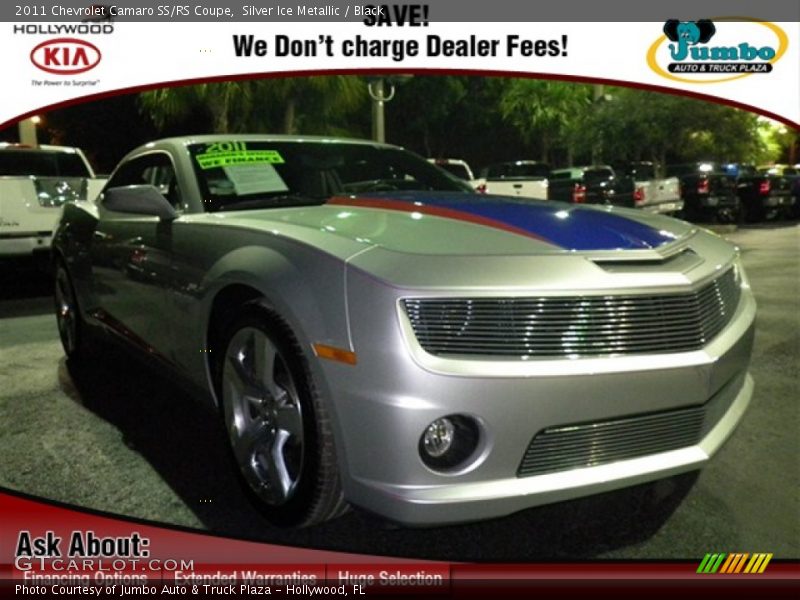 Silver Ice Metallic / Black 2011 Chevrolet Camaro SS/RS Coupe
