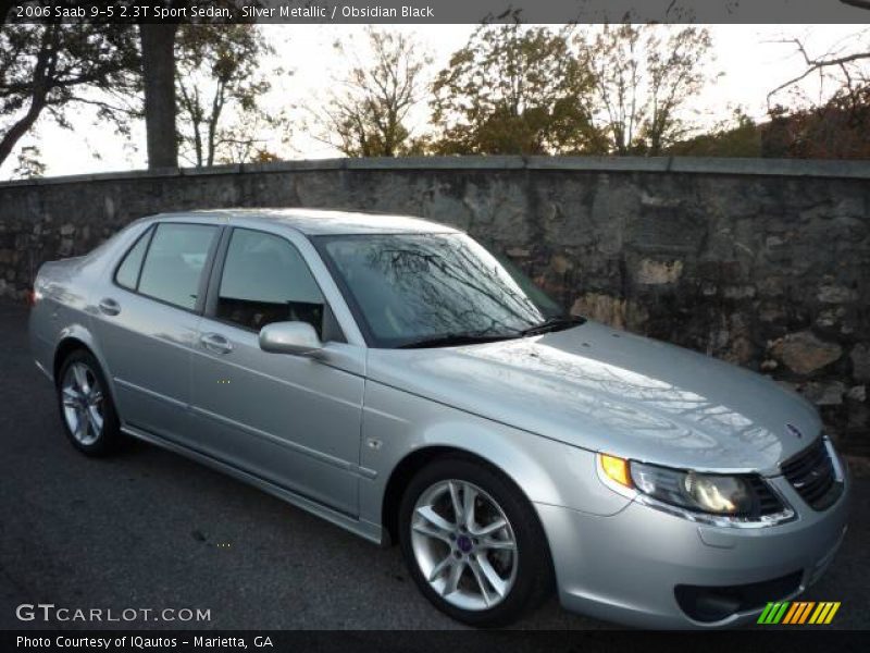Silver Metallic / Obsidian Black 2006 Saab 9-5 2.3T Sport Sedan