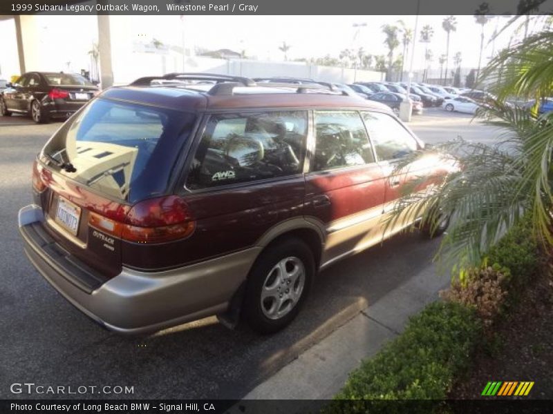 Winestone Pearl / Gray 1999 Subaru Legacy Outback Wagon