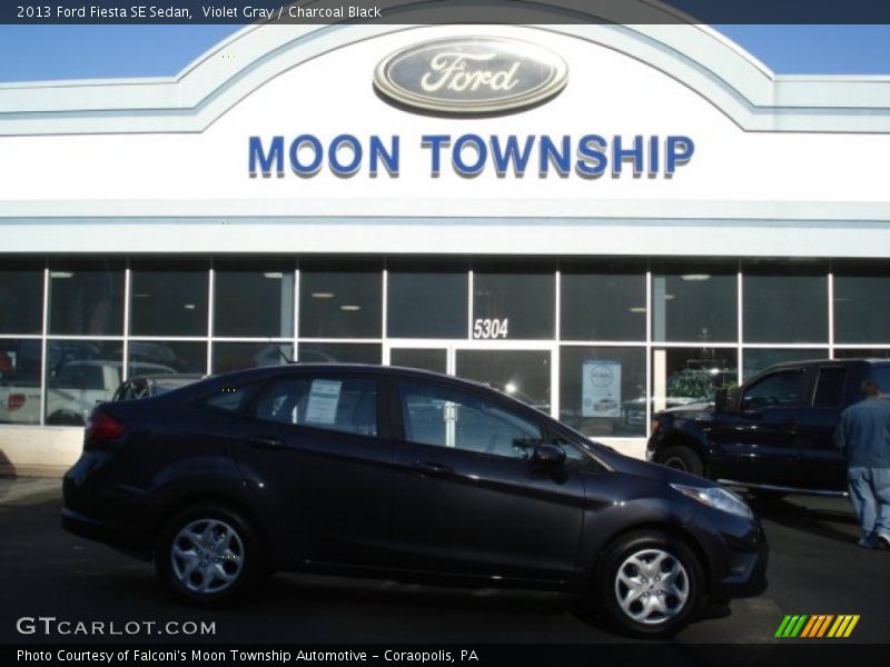 Violet Gray / Charcoal Black 2013 Ford Fiesta SE Sedan