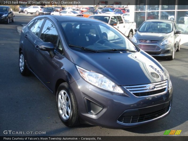 Violet Gray / Charcoal Black 2013 Ford Fiesta SE Sedan