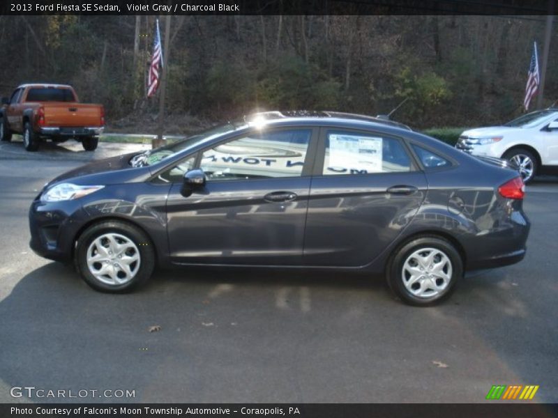 Violet Gray / Charcoal Black 2013 Ford Fiesta SE Sedan