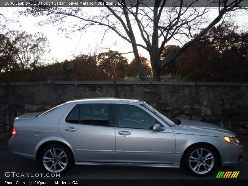 Silver Metallic / Obsidian Black 2006 Saab 9-5 2.3T Sport Sedan