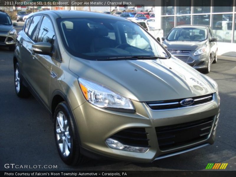 Ginger Ale Metallic / Charcoal Black 2013 Ford Escape SEL 1.6L EcoBoost