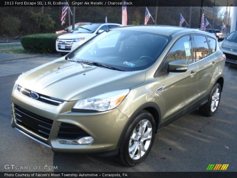Ginger Ale Metallic / Charcoal Black 2013 Ford Escape SEL 1.6L EcoBoost