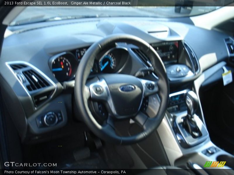 Ginger Ale Metallic / Charcoal Black 2013 Ford Escape SEL 1.6L EcoBoost