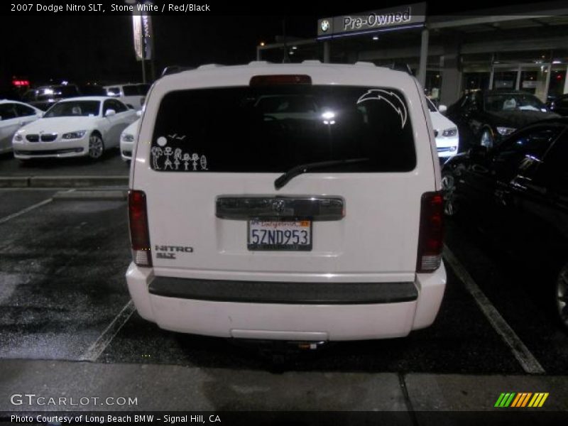 Stone White / Red/Black 2007 Dodge Nitro SLT