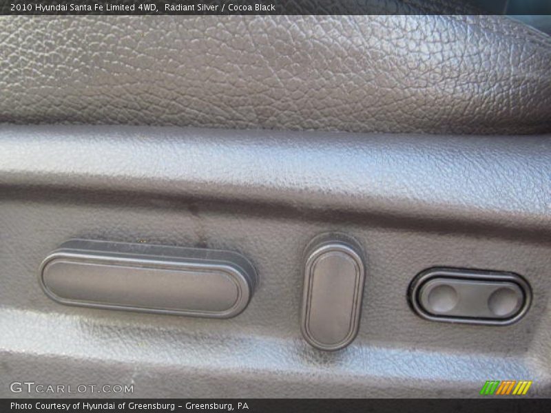 Radiant Silver / Cocoa Black 2010 Hyundai Santa Fe Limited 4WD