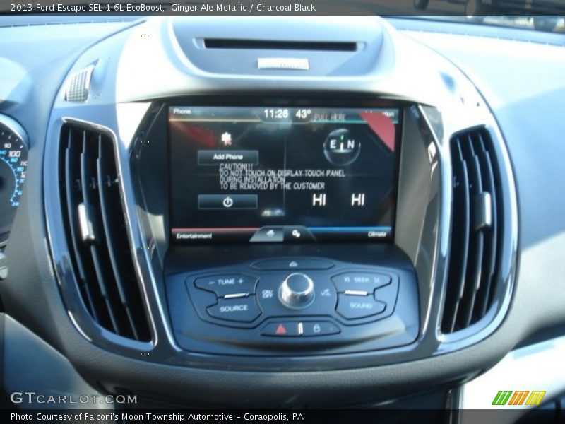 Ginger Ale Metallic / Charcoal Black 2013 Ford Escape SEL 1.6L EcoBoost
