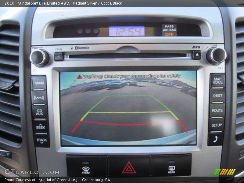 Radiant Silver / Cocoa Black 2010 Hyundai Santa Fe Limited 4WD