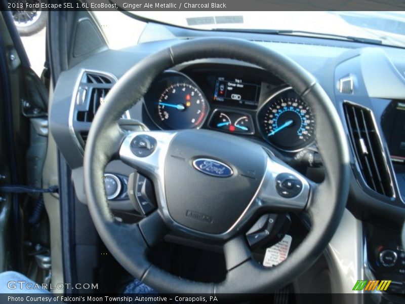 Ginger Ale Metallic / Charcoal Black 2013 Ford Escape SEL 1.6L EcoBoost