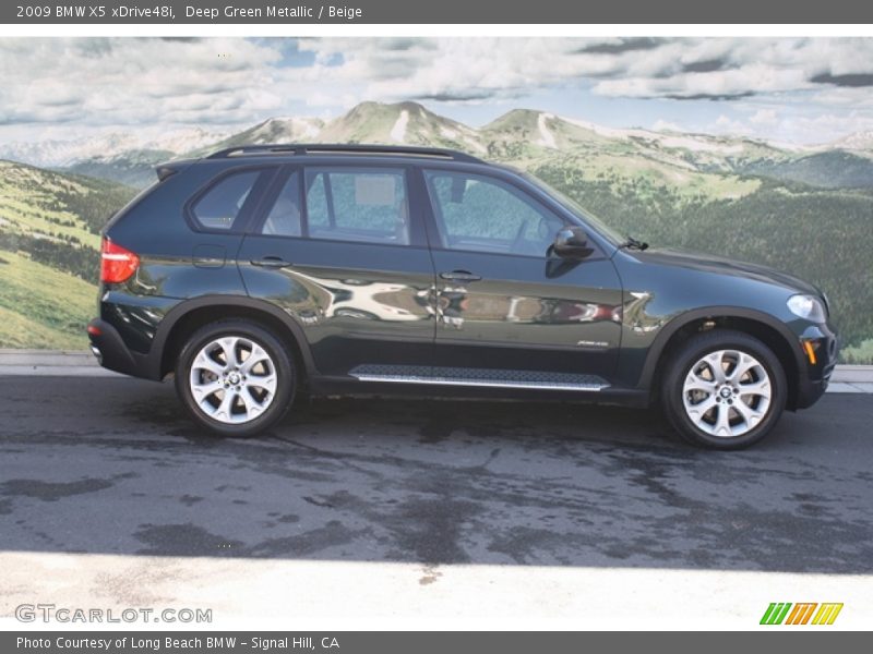 Deep Green Metallic / Beige 2009 BMW X5 xDrive48i