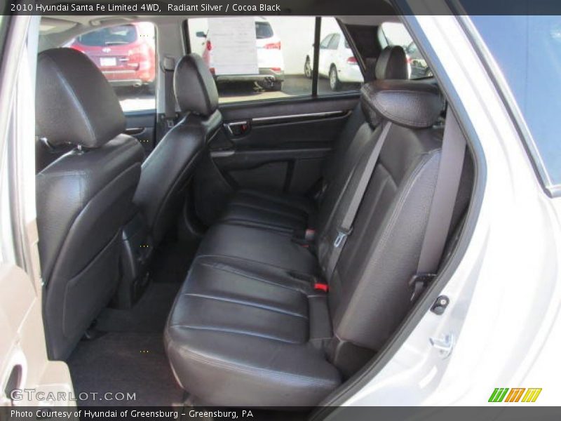 Radiant Silver / Cocoa Black 2010 Hyundai Santa Fe Limited 4WD
