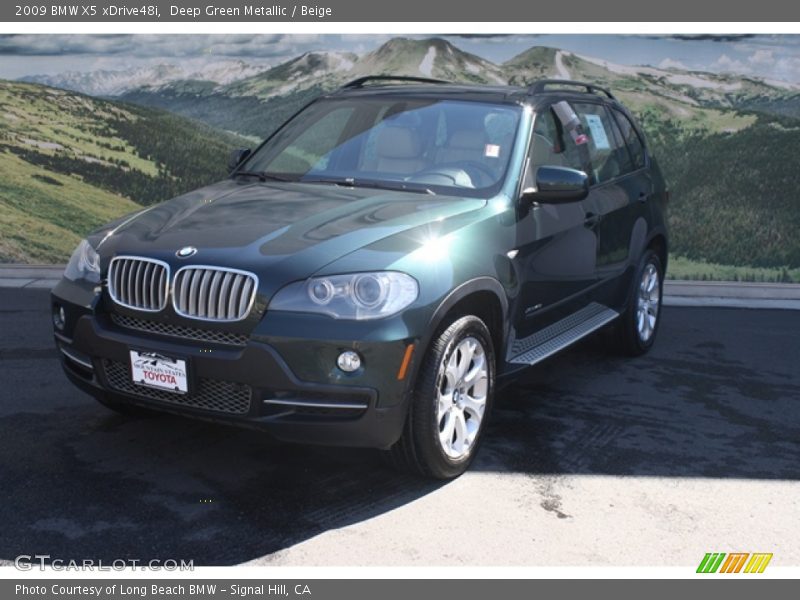 Deep Green Metallic / Beige 2009 BMW X5 xDrive48i