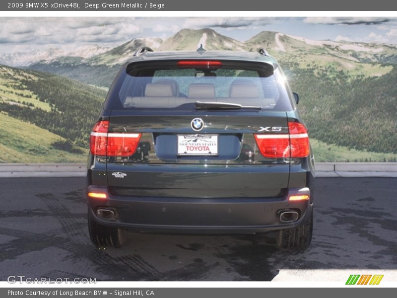 Deep Green Metallic / Beige 2009 BMW X5 xDrive48i