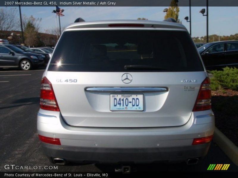 Iridium Silver Metallic / Ash Grey 2007 Mercedes-Benz GL 450
