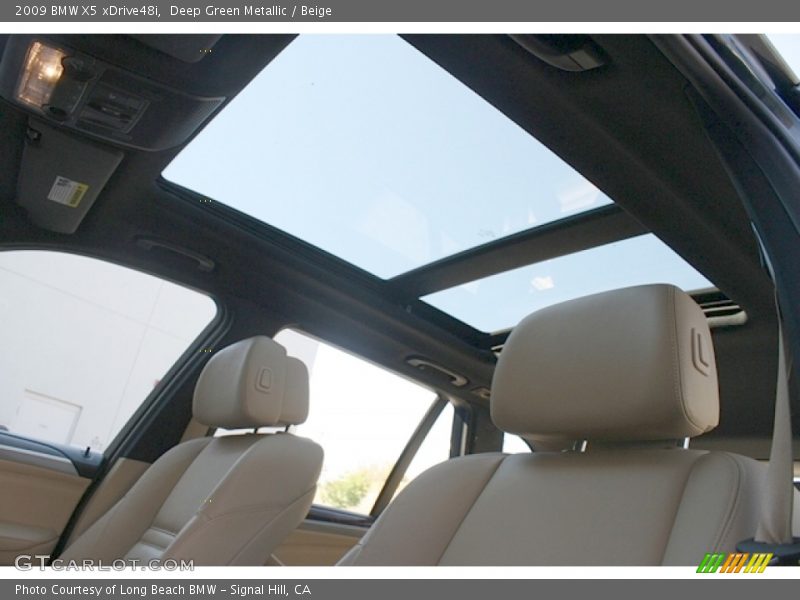 Deep Green Metallic / Beige 2009 BMW X5 xDrive48i