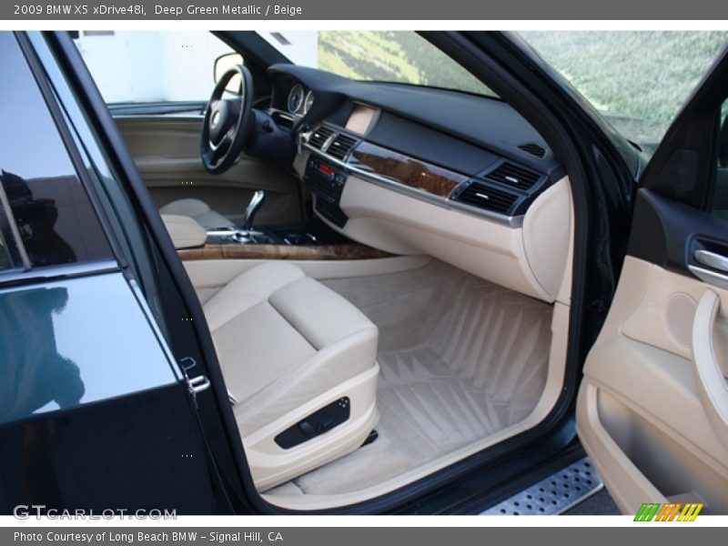 Deep Green Metallic / Beige 2009 BMW X5 xDrive48i