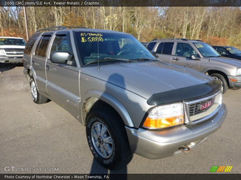 Pewter Metallic / Graphite 2000 GMC Jimmy SLE 4x4