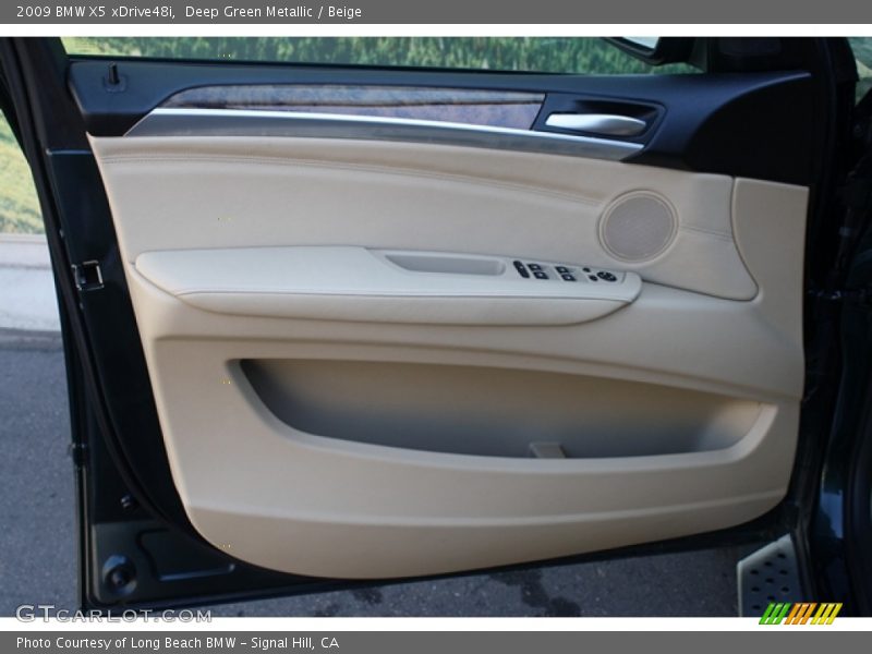 Deep Green Metallic / Beige 2009 BMW X5 xDrive48i