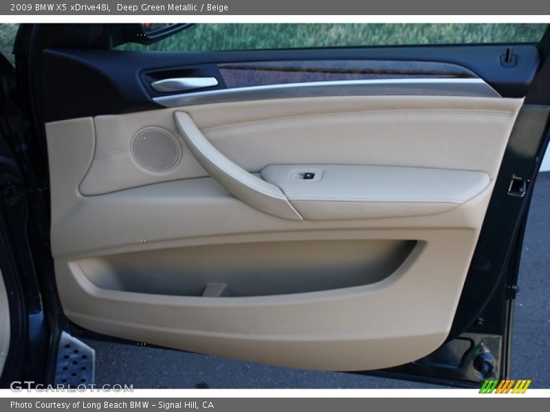 Deep Green Metallic / Beige 2009 BMW X5 xDrive48i