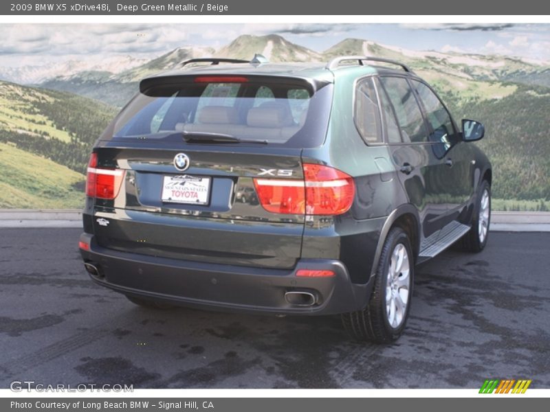 Deep Green Metallic / Beige 2009 BMW X5 xDrive48i