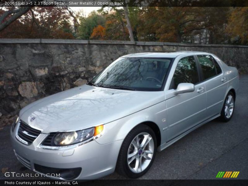 Silver Metallic / Obsidian Black 2006 Saab 9-5 2.3T Sport Sedan