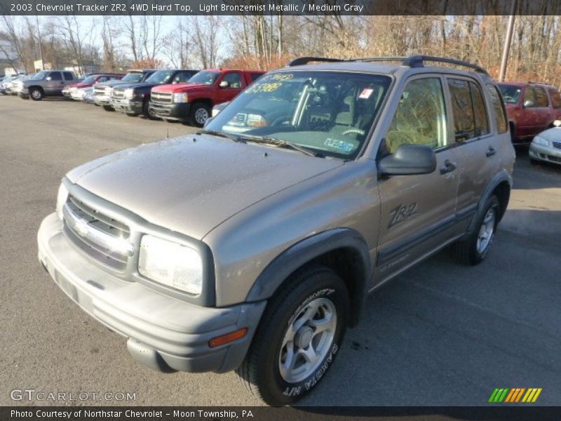 Light Bronzemist Metallic / Medium Gray 2003 Chevrolet Tracker ZR2 4WD Hard Top