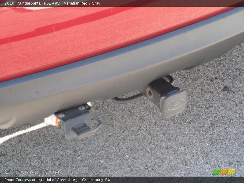 Venetian Red / Gray 2010 Hyundai Santa Fe SE 4WD