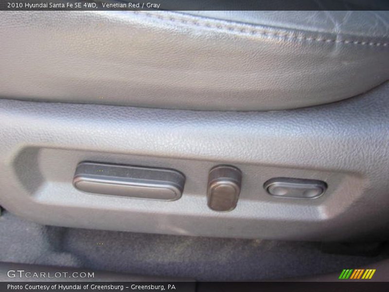 Venetian Red / Gray 2010 Hyundai Santa Fe SE 4WD