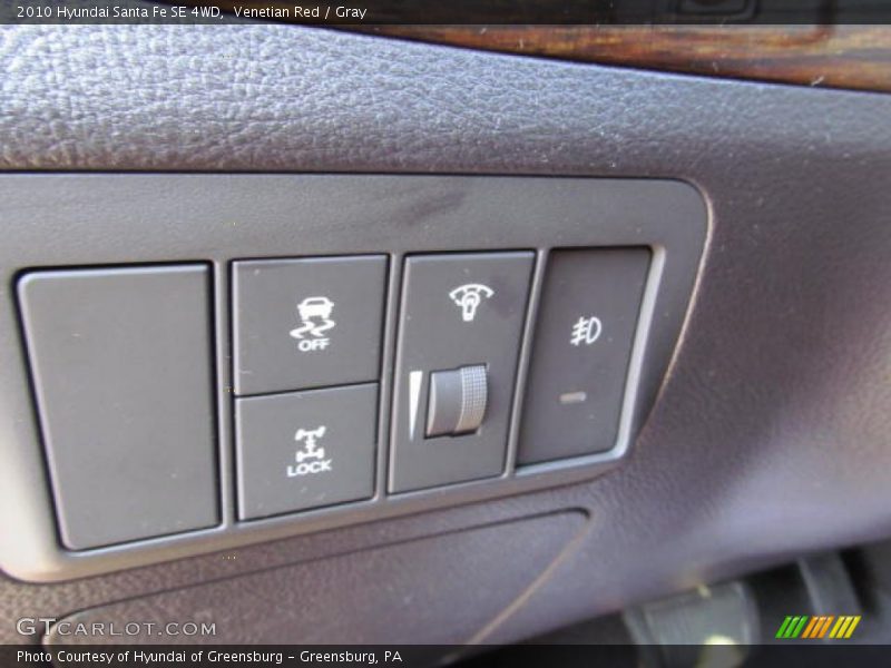 Venetian Red / Gray 2010 Hyundai Santa Fe SE 4WD