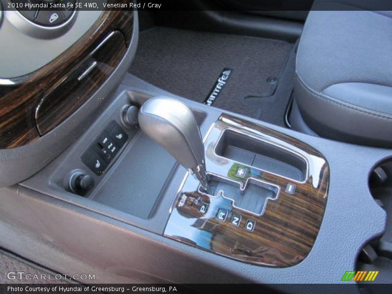 Venetian Red / Gray 2010 Hyundai Santa Fe SE 4WD