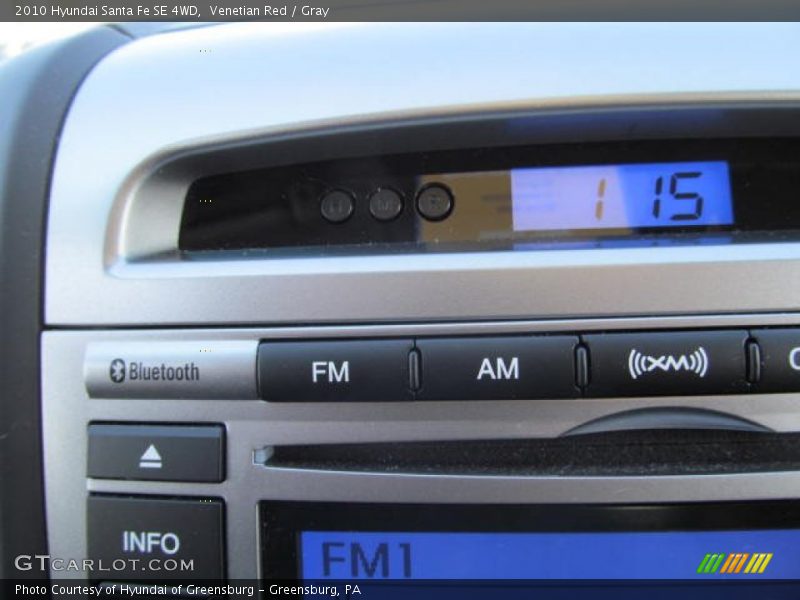 Venetian Red / Gray 2010 Hyundai Santa Fe SE 4WD