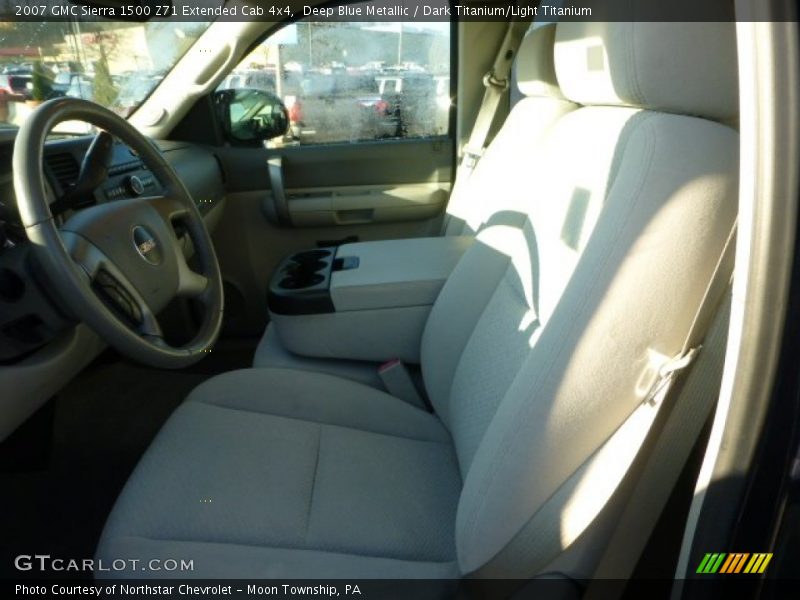 Deep Blue Metallic / Dark Titanium/Light Titanium 2007 GMC Sierra 1500 Z71 Extended Cab 4x4