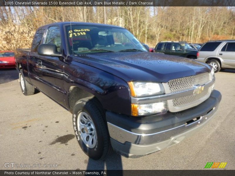 Dark Blue Metallic / Dark Charcoal 2005 Chevrolet Silverado 1500 Extended Cab 4x4